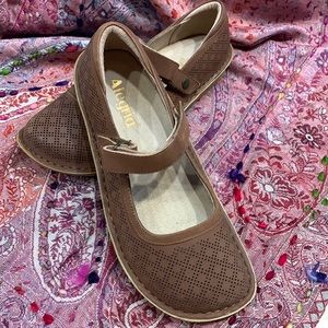Alegria Chocolate Perforated Loafers